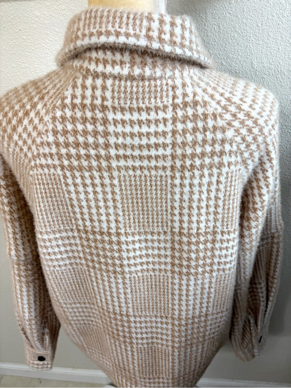 Greylin Houndstooth Shirt Jacket Medium - Picture 5 of 11